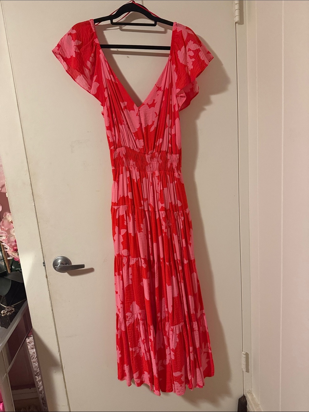 Rachel Zoe Coral and Pink Floral Dress